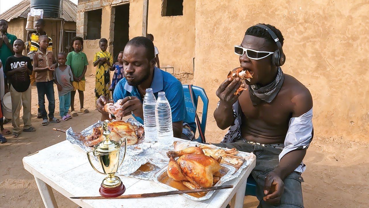 Full Chicken Eating Competition | It Got Chaotic
