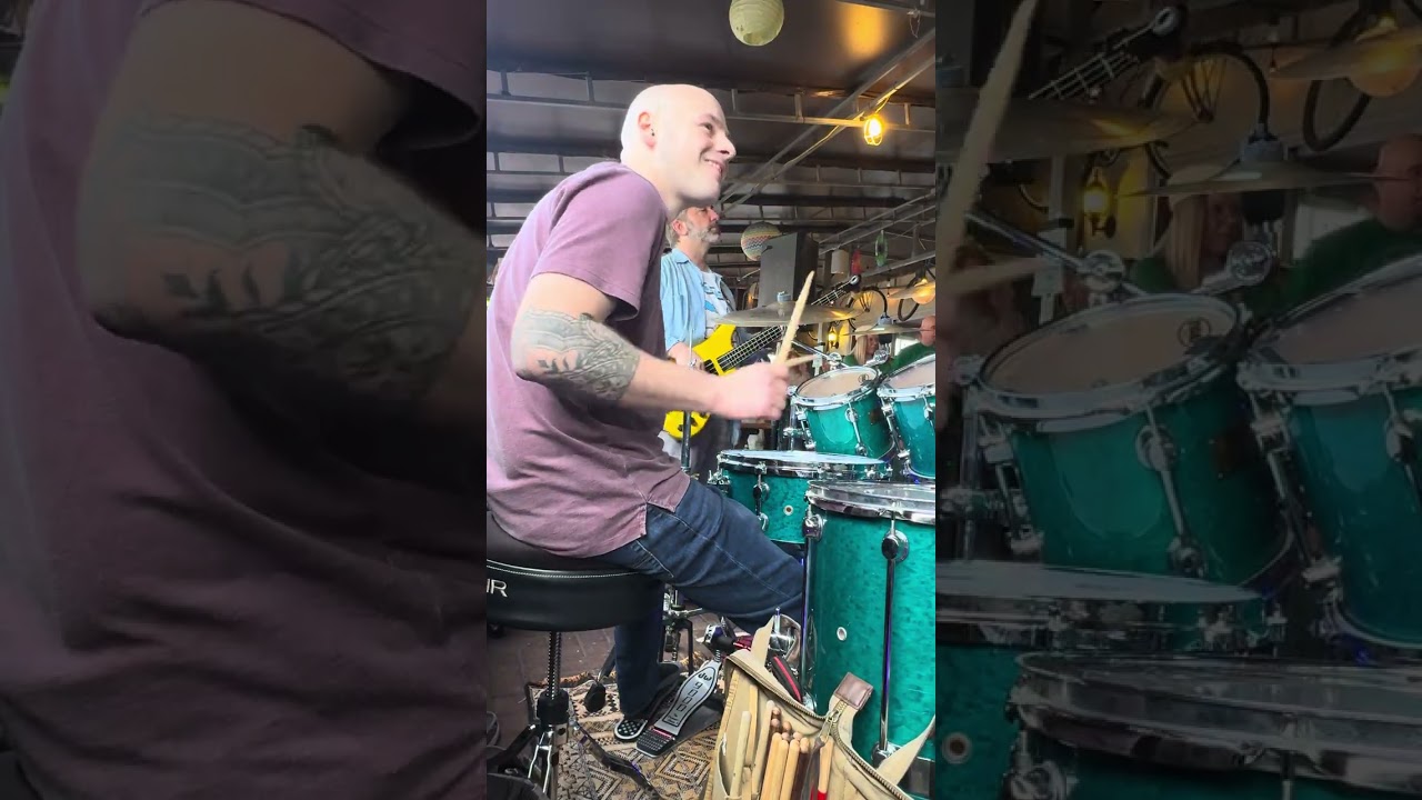 Kevin Hill @secretsoundband 10th Ave Burrito, 3/1/26 #drumcam #joemcguth  #drummersofyoutube #funky 