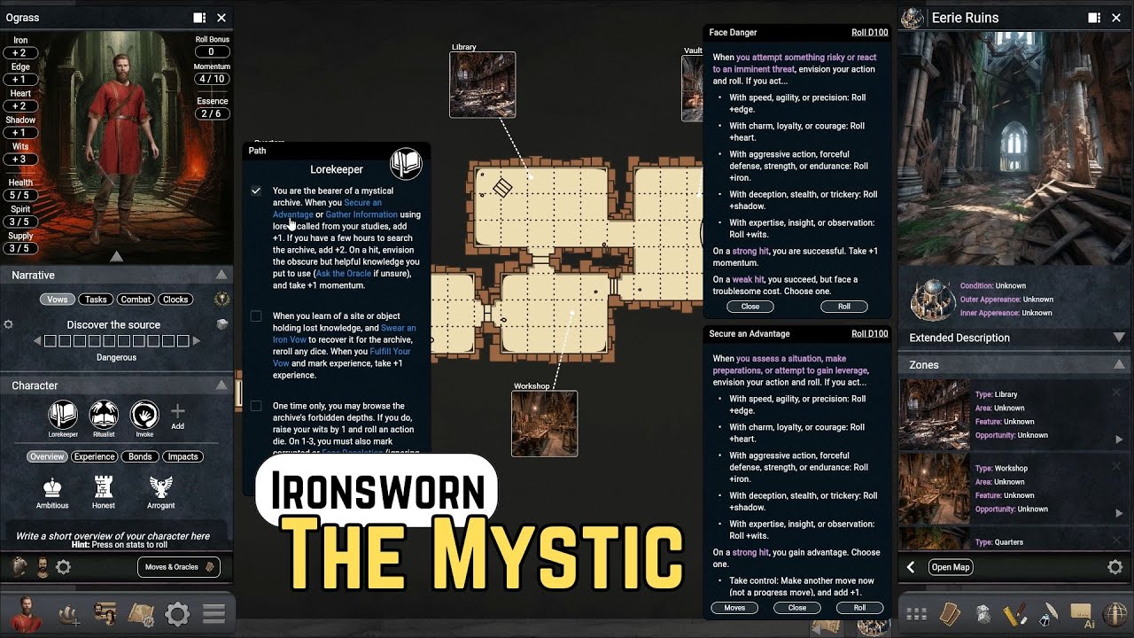 The Sapping Mist: An Ironsworn Solo Adventure (Mystic Character)