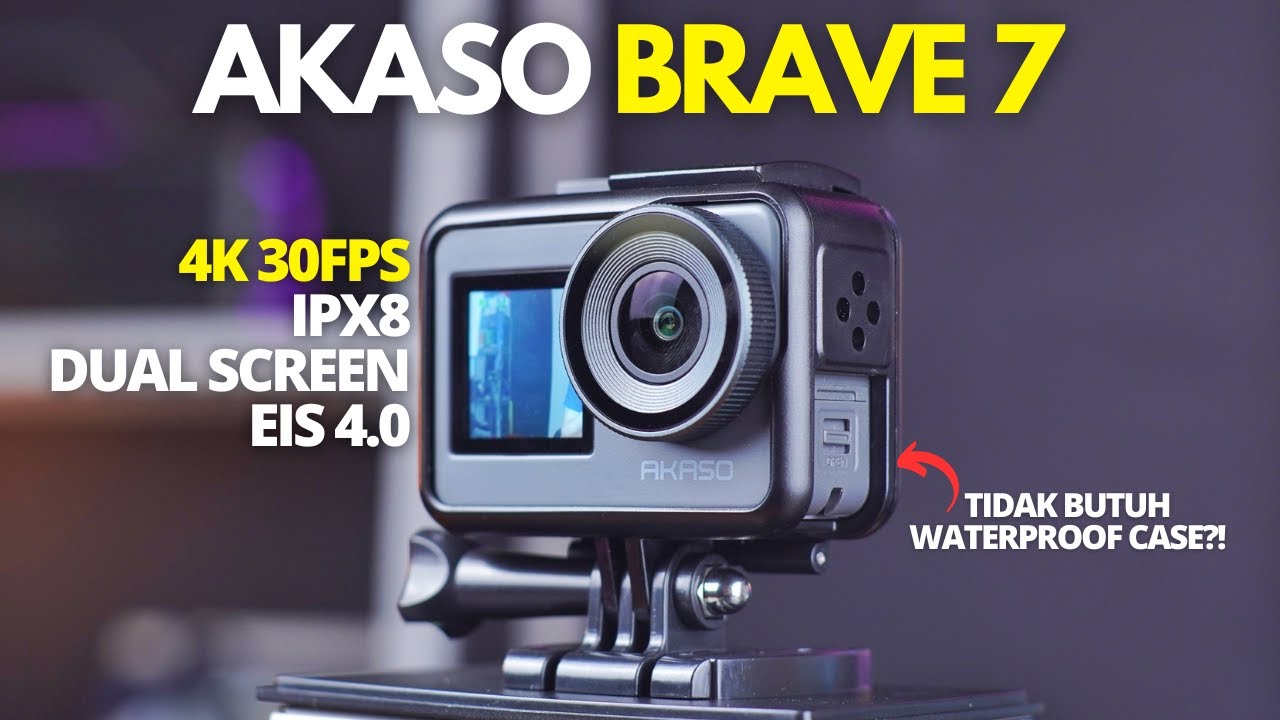REVIEW Action Camera AKASO BRAVE 7 Indonesia, ActionCam Banyak Fitur dan 4K 30fps!