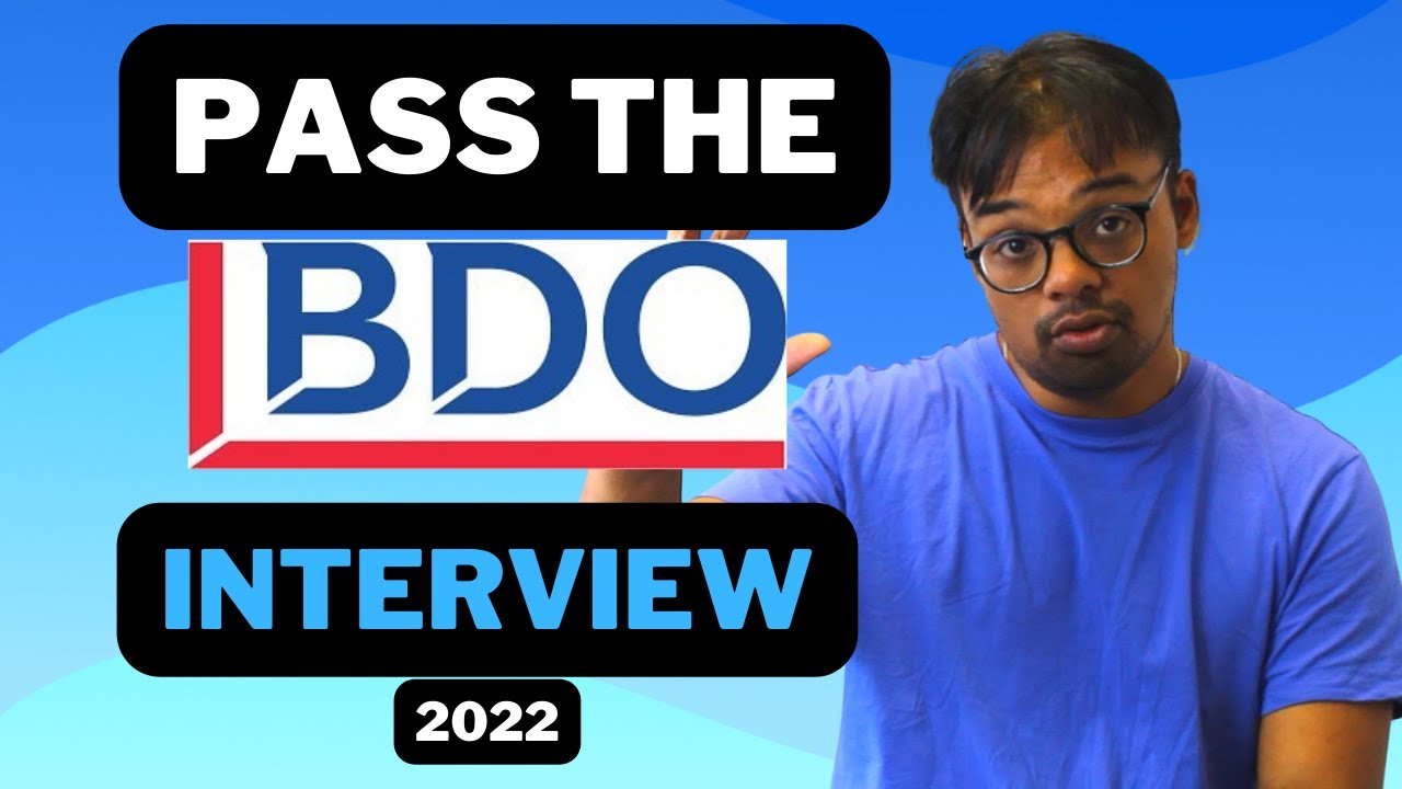 [2022] Пройдите собеседование в BDO | Видеоинтервью BDO
