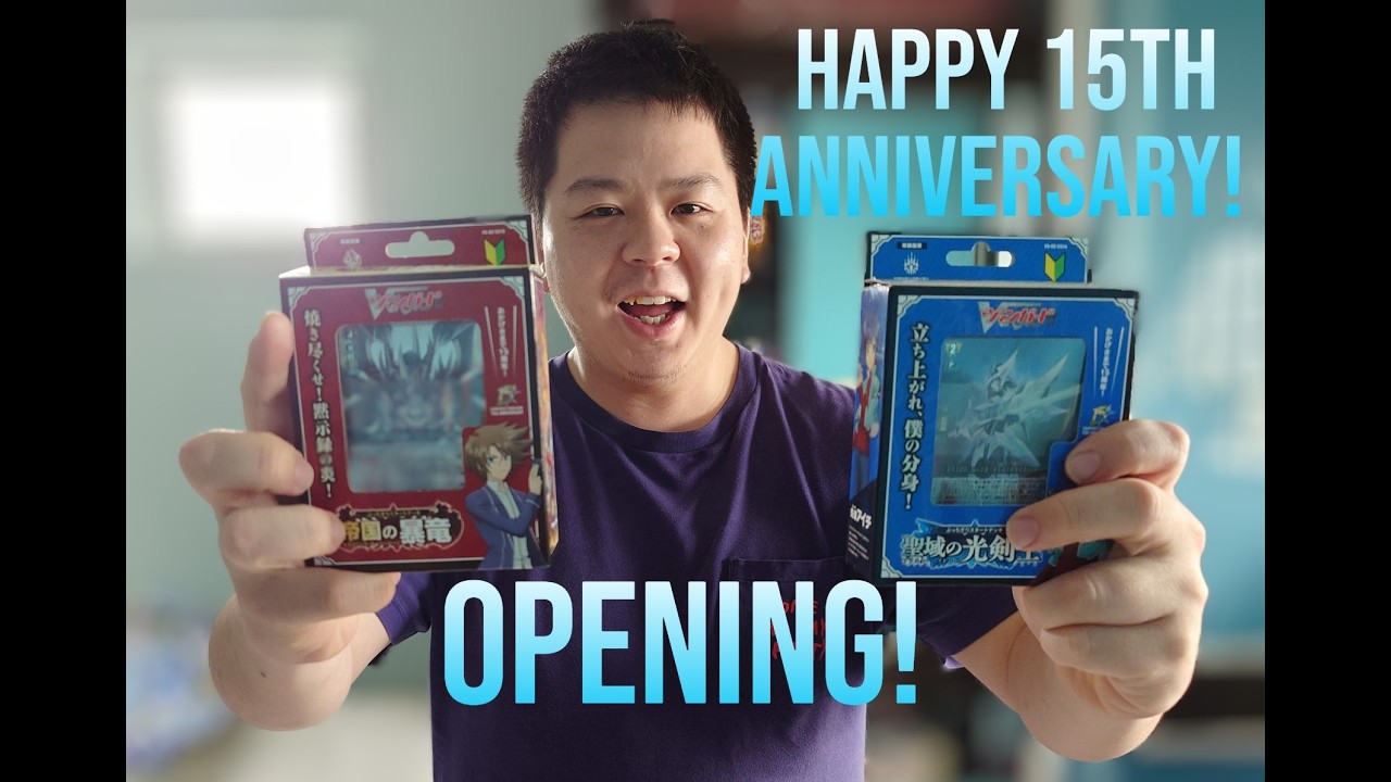 Cardfight Vanguard! Dzss 14 & 15 Blaster Blade & Dragonic Overlord unboxing! Celebrating 15 years!