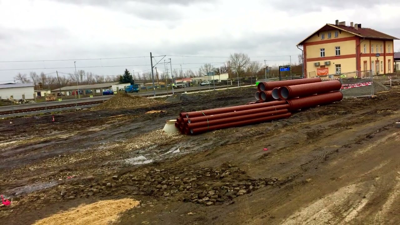 Stavba dopravního terminálu a nádražní haly Litvínov - časosběrné video