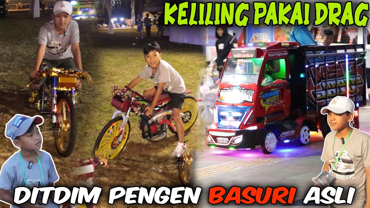 NAIK DRAG SATRIO KEMBAR DITDIM, KELILING AREA KONTES, DITDIM KEPINGIN BASURI TRUK KANJENG MAMI!!