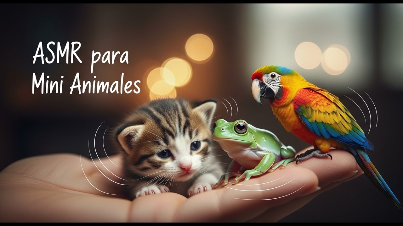 ASMR mini animales Satisfacción #gatos #tiny