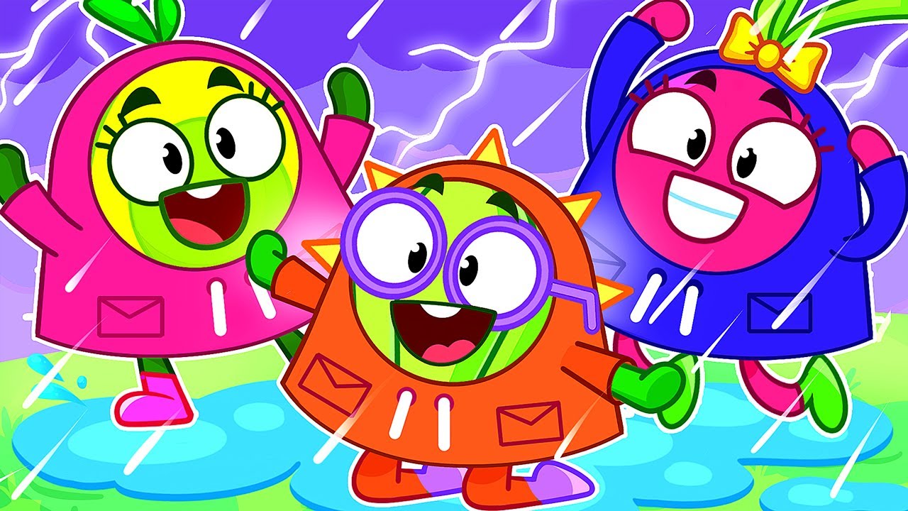 Rain Rain Go Away ☔💧 Rainy Day Song 🌈 || Kids Songs by VocaVoca Friends 🥑