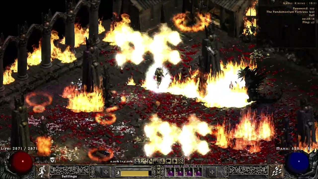 Kirine S9 PD2 HC - #1 Necro Tier 2 Dclone (Full Trang-oul's - Desecrate) 18 Rejuvs left
