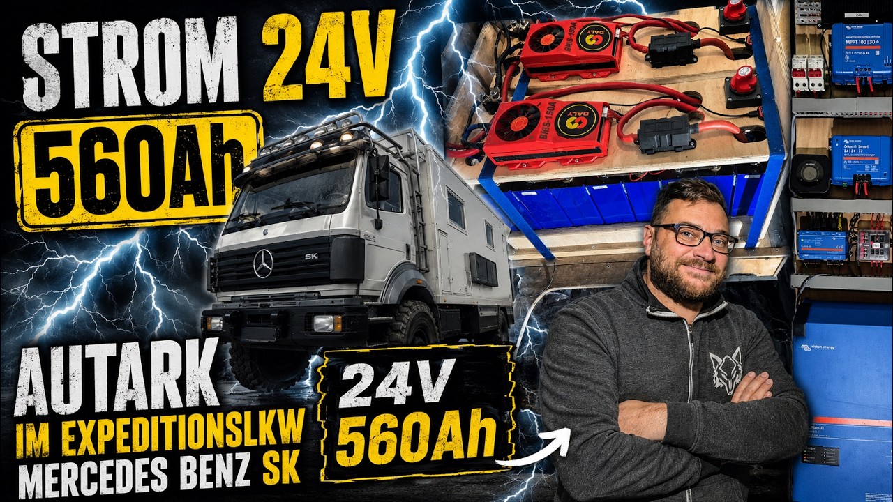 ELEKTRIK IM Expeditionsmobil (Mercedes Bens SK 1831)
