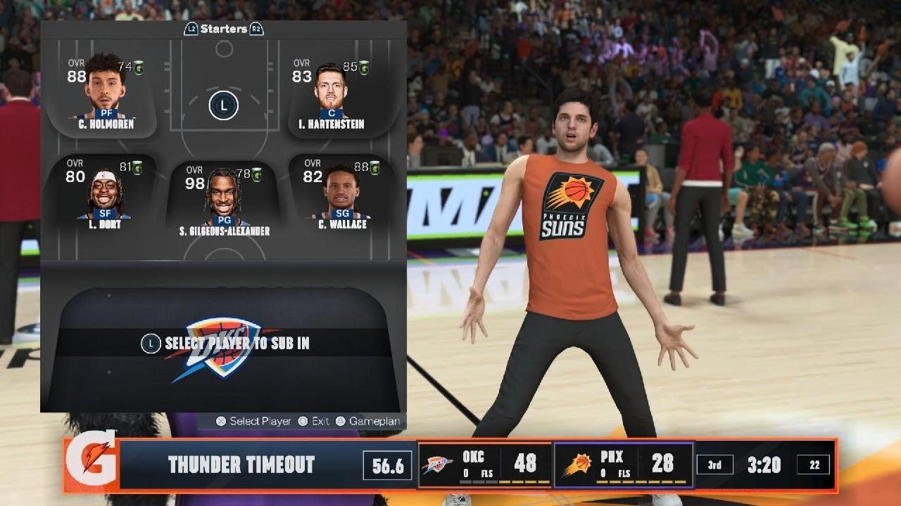 NBA 2K26_thunder vs suns player quit