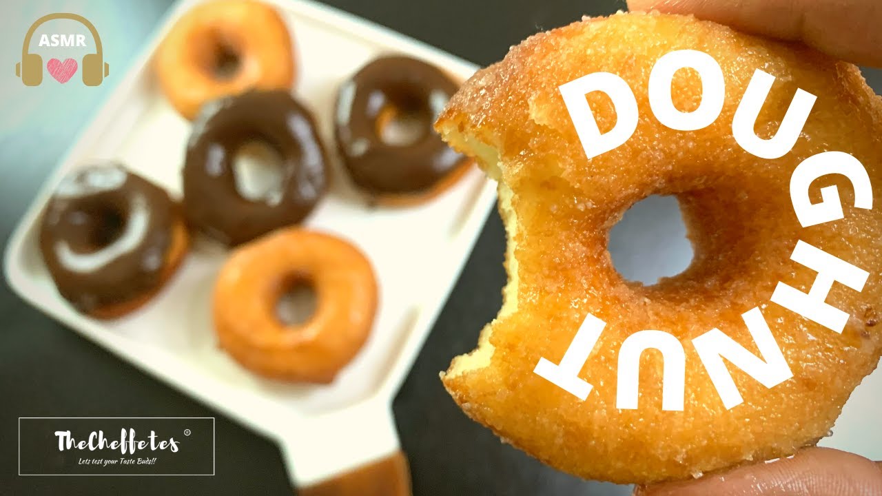 NO YEAST DONUT RECIPE | How To Make Dunkin Doughnuts In Your home | ASMR