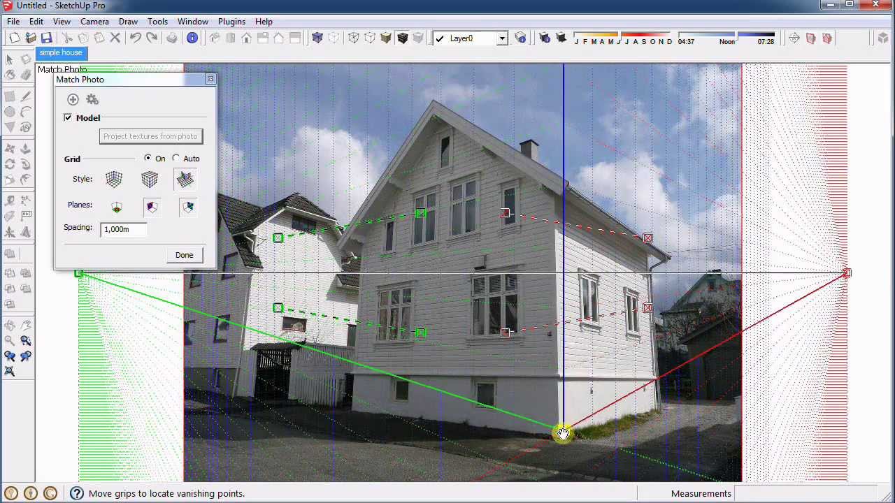 Tutorial SketchUp. Cómo insertar un modelo 3D en una foto.