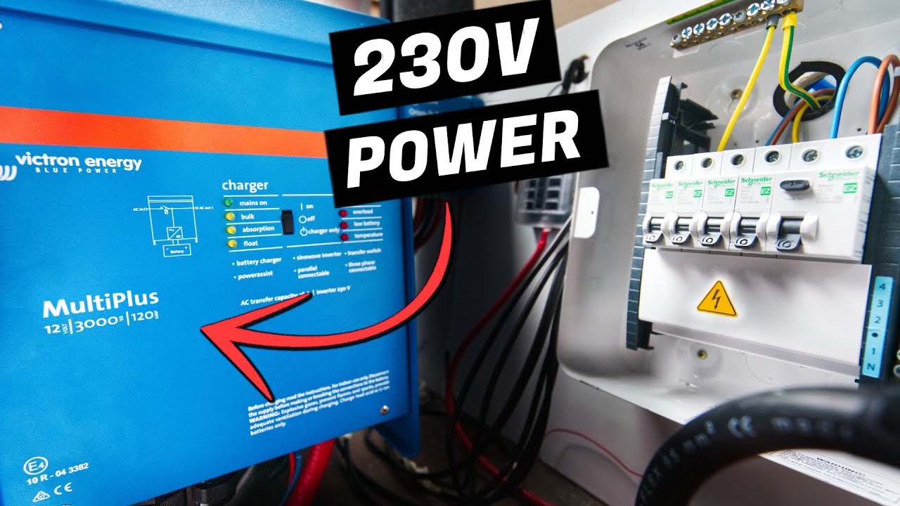 Victron MultiPlus 12/3000 Inverter Charger Install - Citroen Relay Camper Van Conversion - Week 30