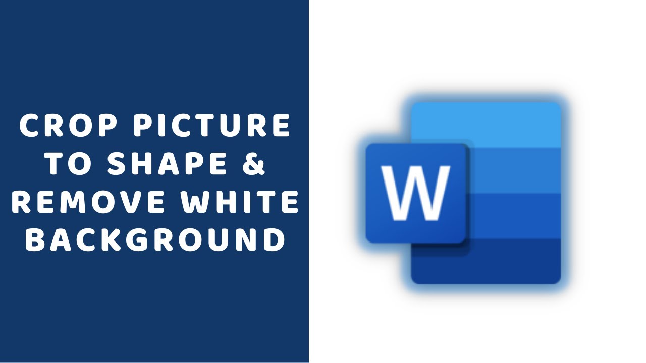 Crop a Picture Image to Shape in Word and Remove White Background