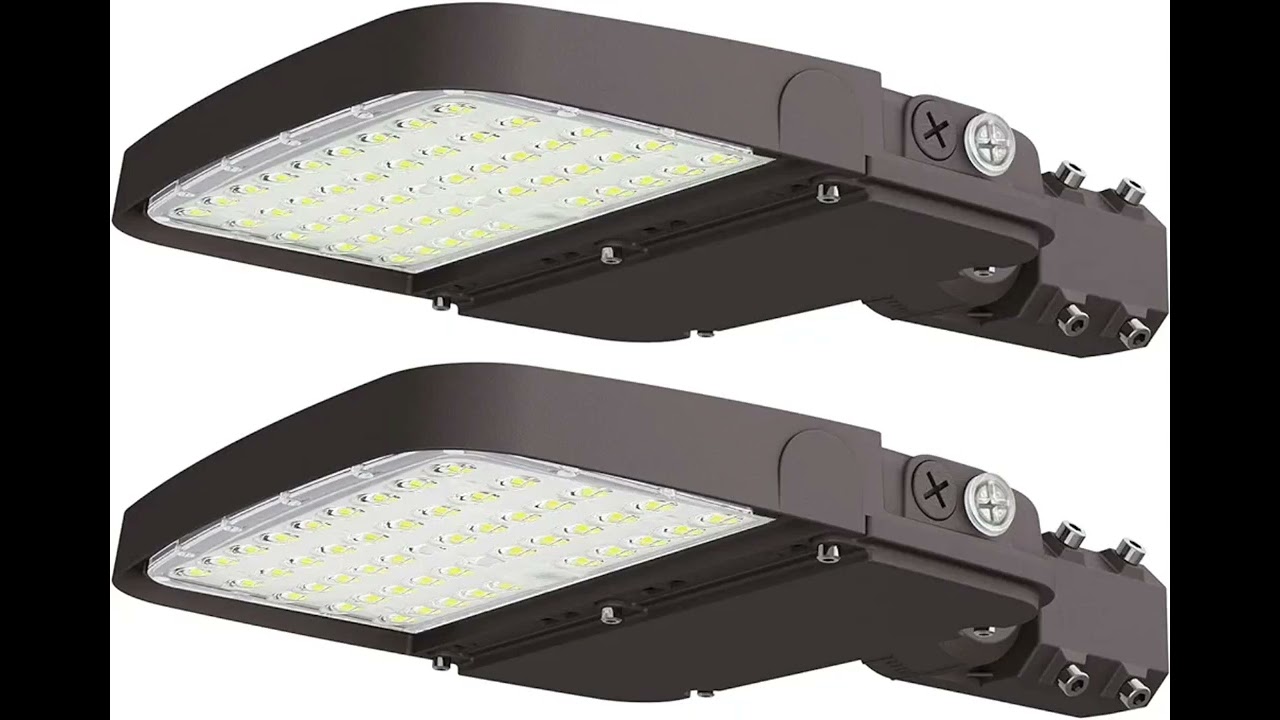 150W LED Parking Lot Light with Slip Fit Mount [400W HID Replacement],  Dusk to Dawn Photocell