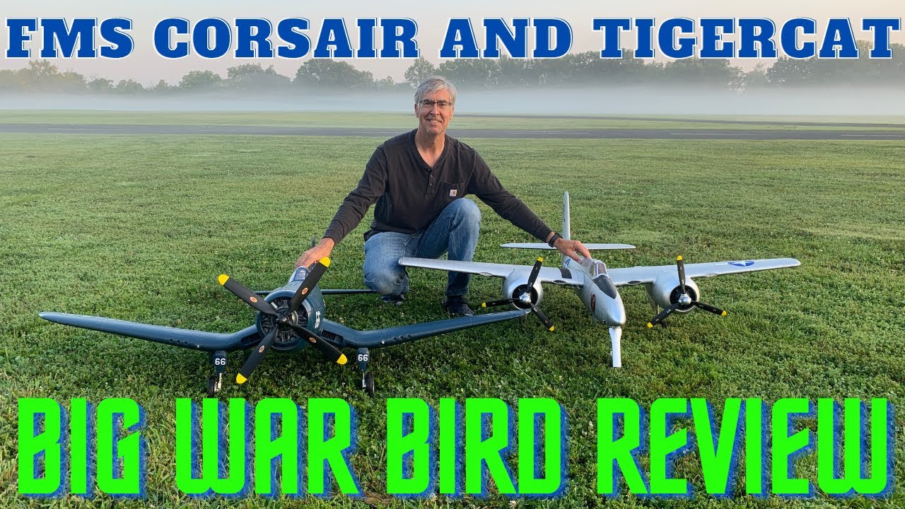 FMS F4U Corsair 1700mm and F7F Tigercat 1700mm flight and review