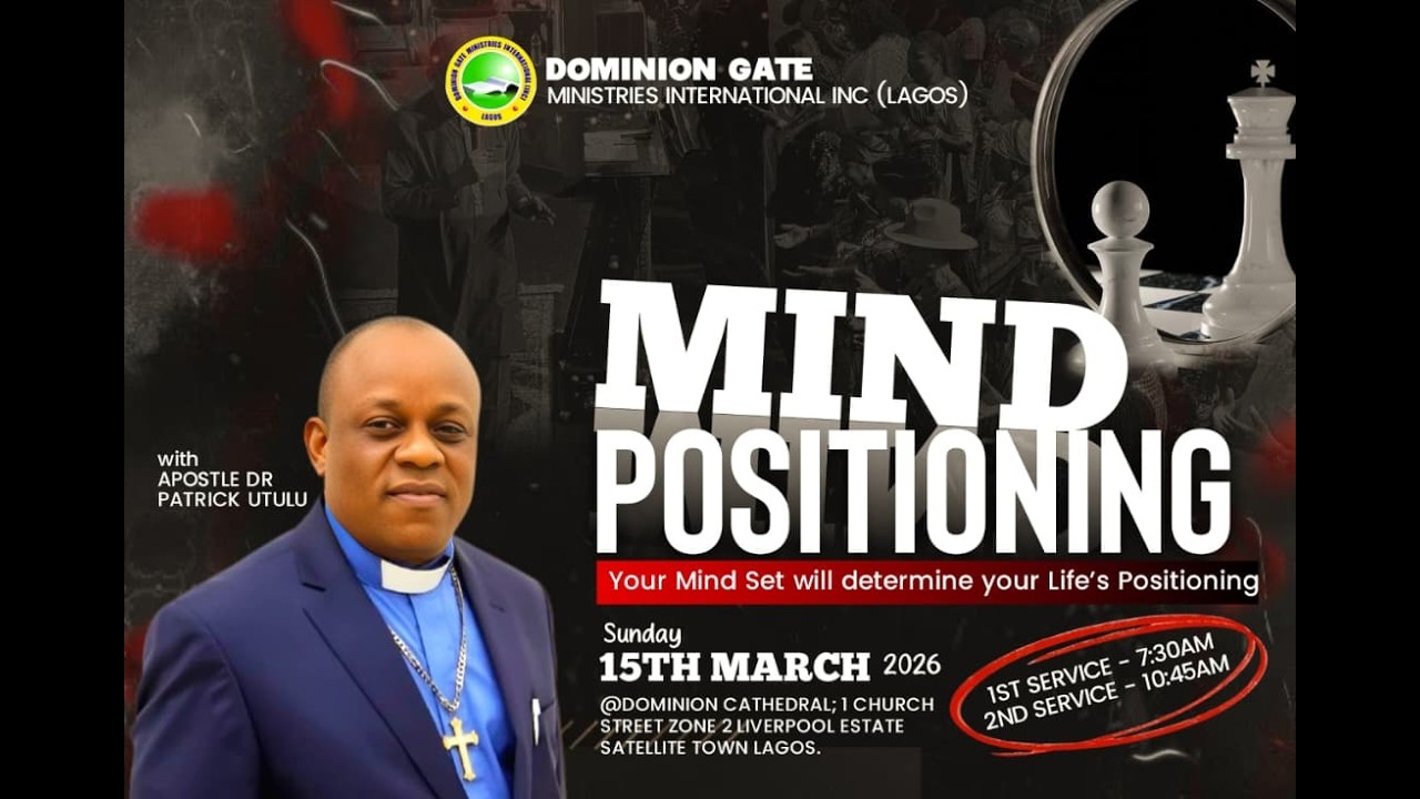 SUNDAY SERVICE || MIND POSITIONING ||SECOND SERVICE|| 15-03-2026