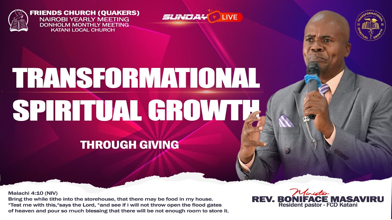 NYAFP SUNDAY//TRANSFORMATIONAL SPIRITUAL GROWTH THROUGH GIVING//RV. BONIFACE MASAVIRU