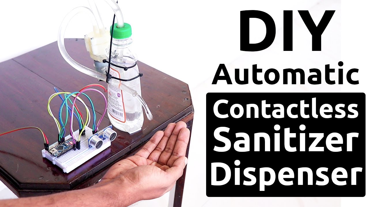 Automatic Hand Sanitizer Dispenser using Arduino | ✅ COVID-19 Safety Project