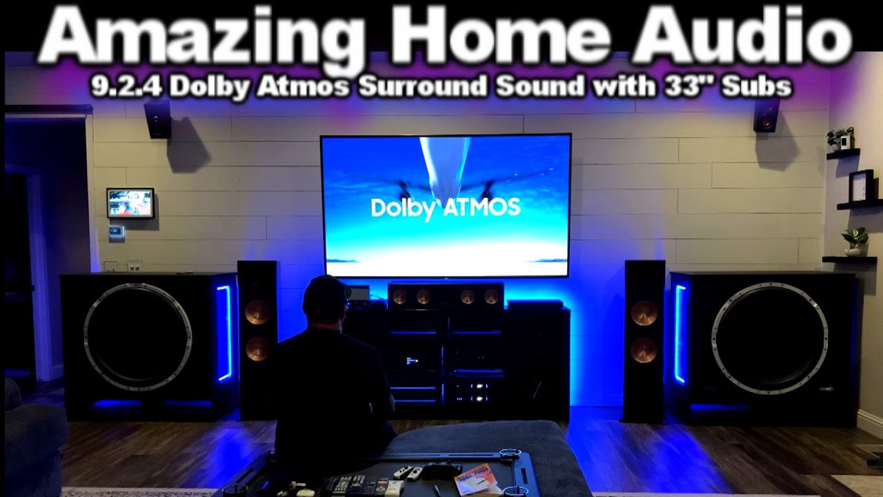 Amazing Home Audio System! Dolby Atmos 9.2.4 Surround Sound  with 2 33