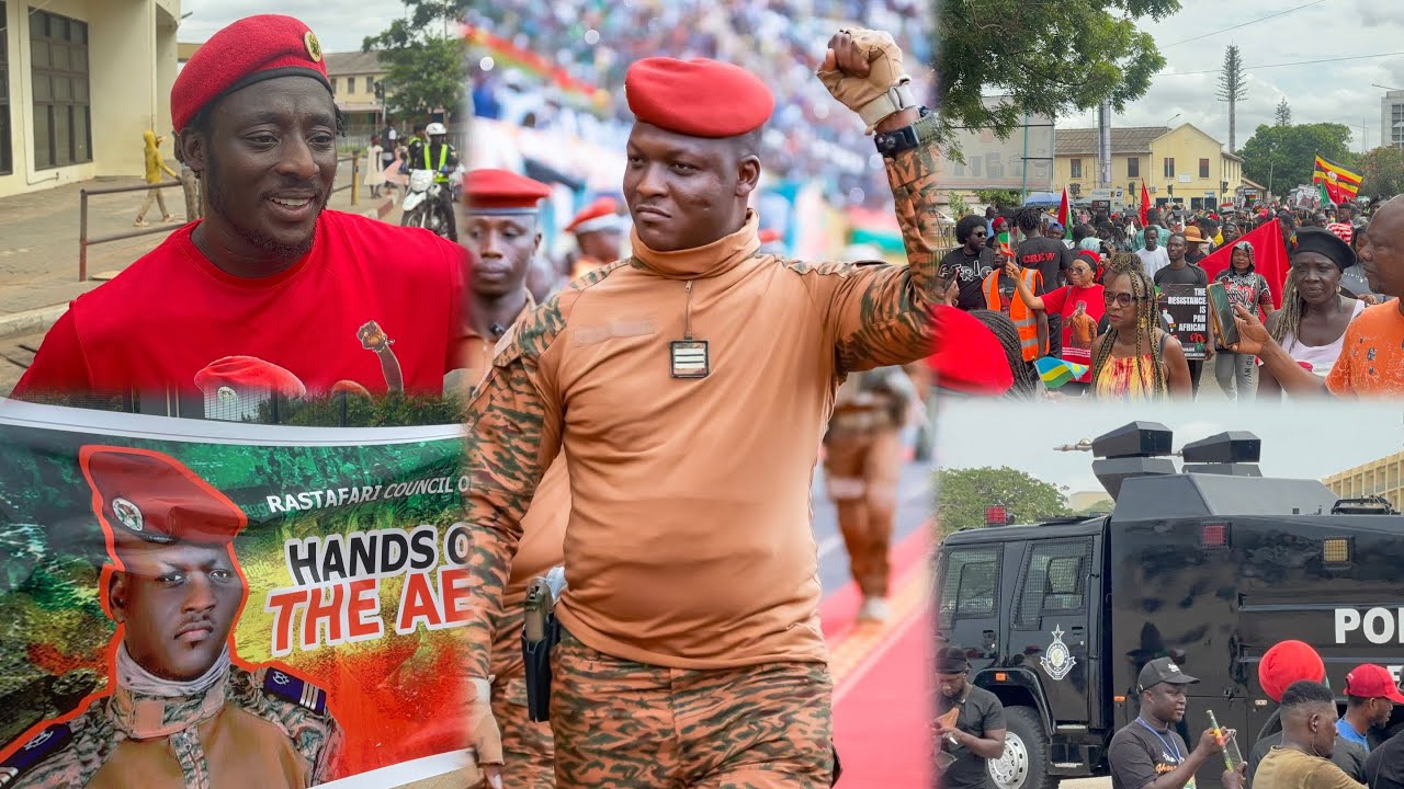 Raph & Burkinabes in Ghana joined demonstration in support of Ibrahim Traore