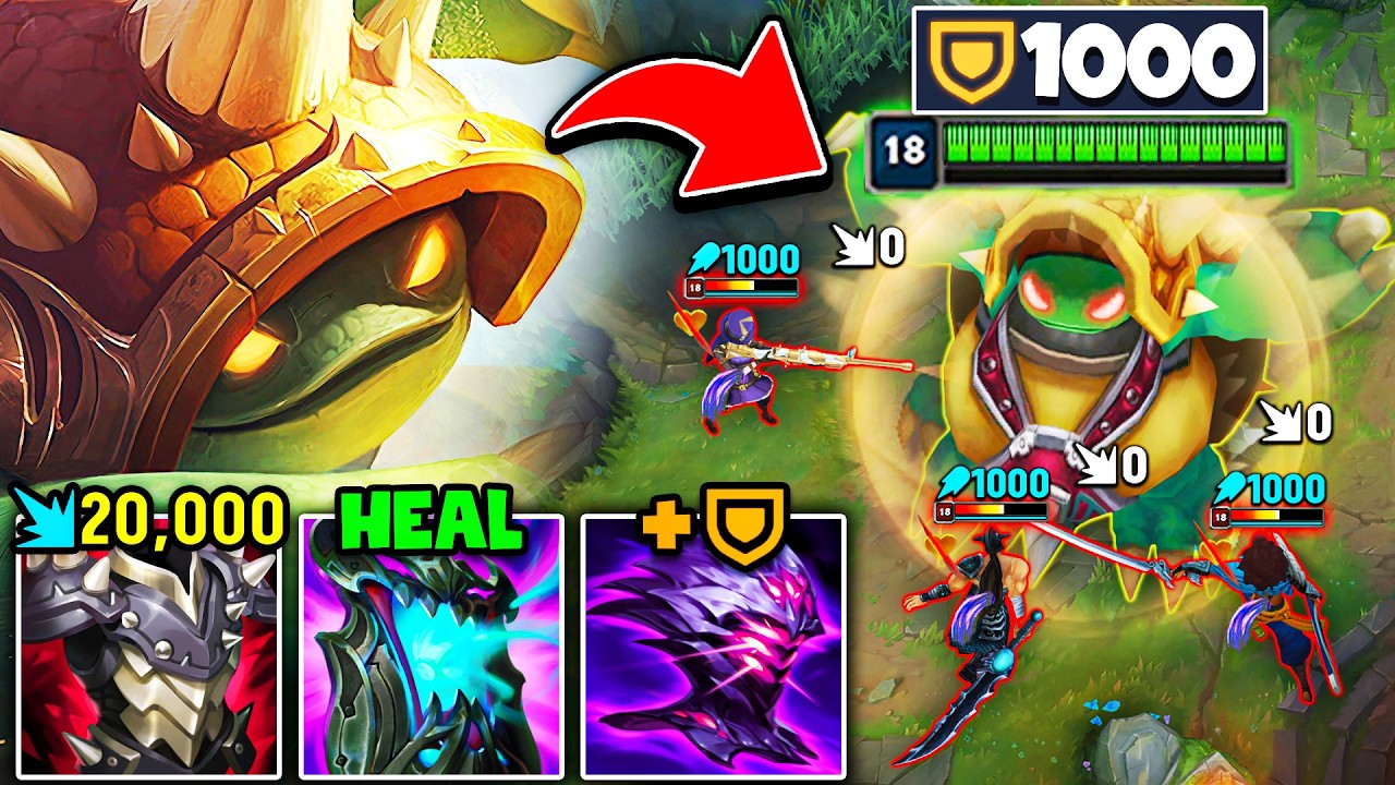 RAMMUS BUT I HAVE 1000 ARMOR AND YOU DIE IF YOU HIT ME (MAX REFLECT DAMAGE)