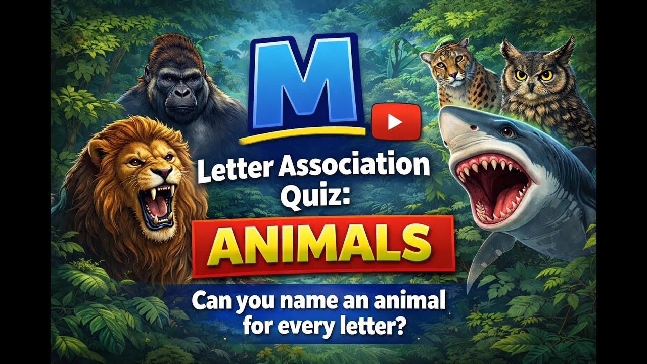A–Z Animal Letter Association Quiz
