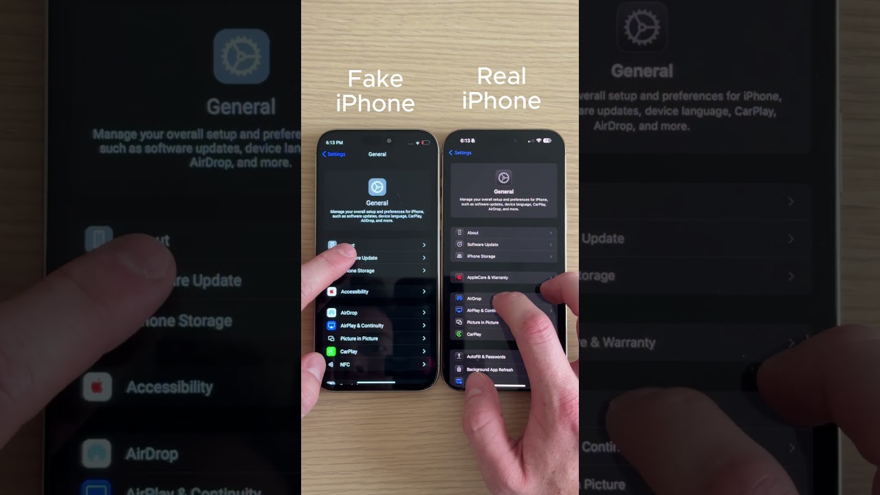 iPhone 16 Pro Max vs FAKE Can You Tell Which Is Real? #iphone16promax #fakeiphone #realvsfake #apple