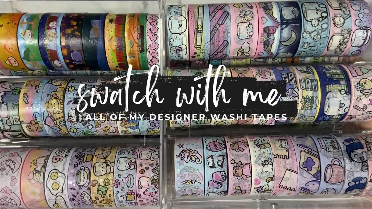 swatch with me: (almost) ALL of my designer washi tapes collection