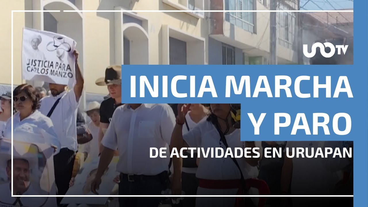 Marchan miles en Uruapan: exigen justicia por asesinato de Carlos Manzo y renuncia de Bedolla