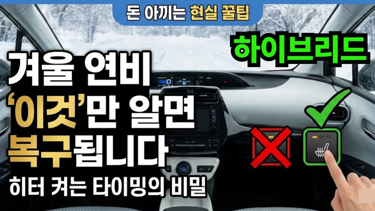 겨울철 하이브리드, 시동 걸고 '이 버튼' 바로 누르지 마세요 (기름값 아끼는 법)