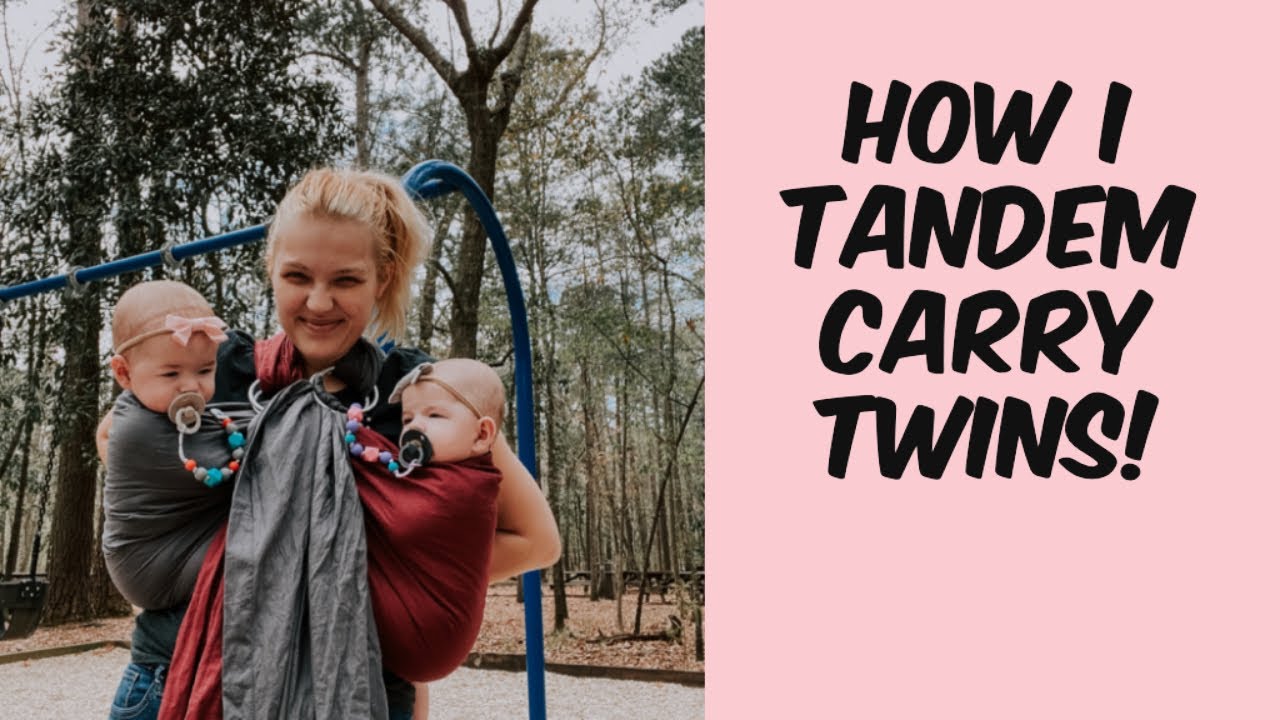 How I tandem carry my twins!- Life With Aaliyah & Aspen