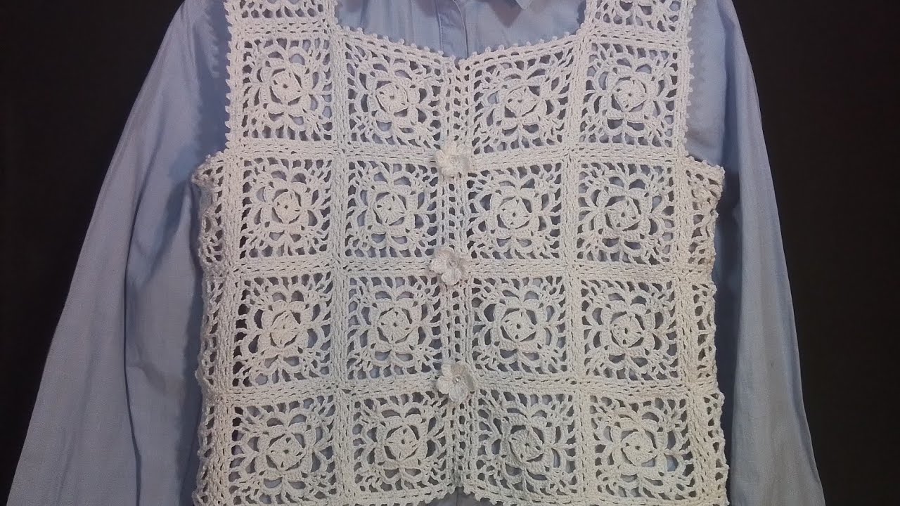 Chaleco crochet. Tutorial. XII VII MMXXIV