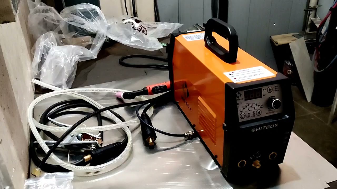 HITBOX 220V Tig Welder Pulse 200A.. unbxing