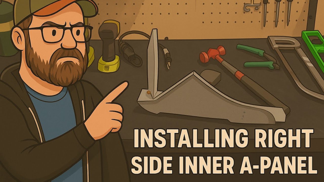 Project Simon: Installing the right side Inner  A-Panel, Classic Mini MKII
