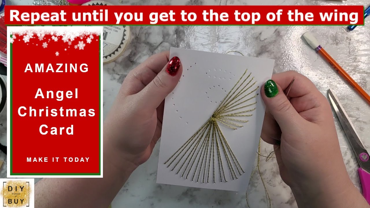 Christmas Angel Paper Craft Xmas Cards Handmade Gifts For Family