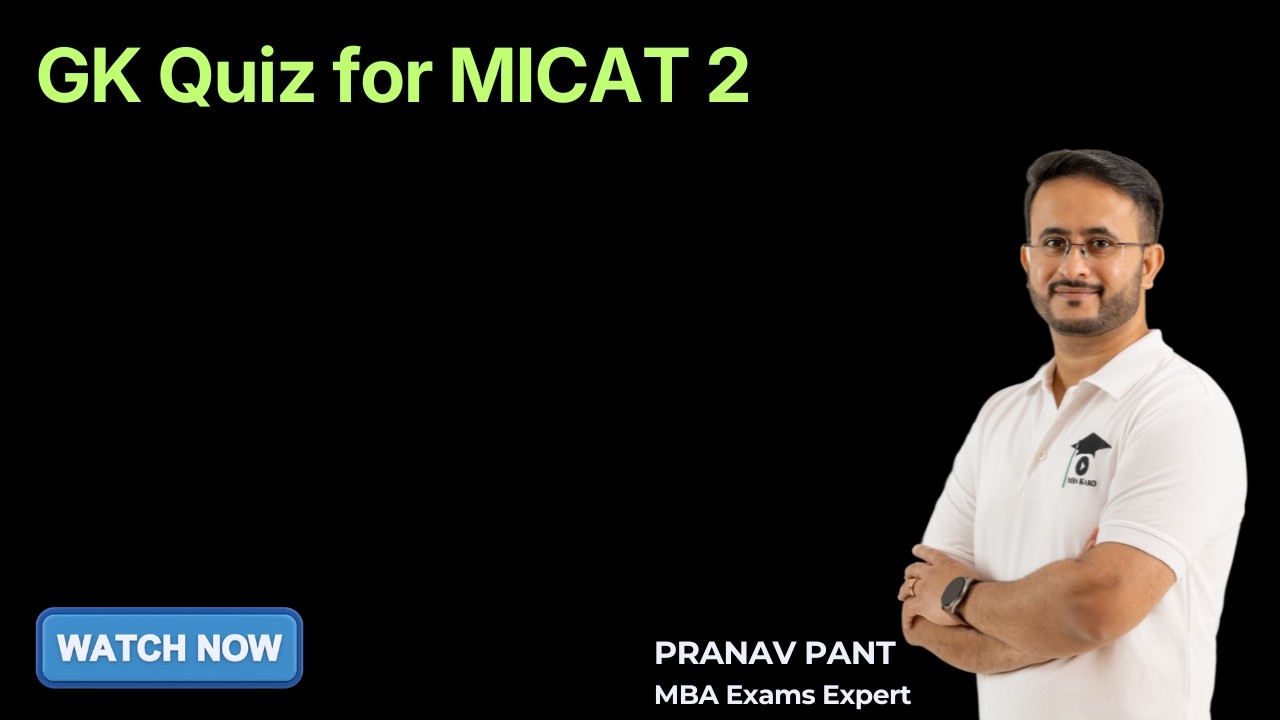 MICAT 2 2026 General Awareness Quiz | Brand Quiz | Current Affairs