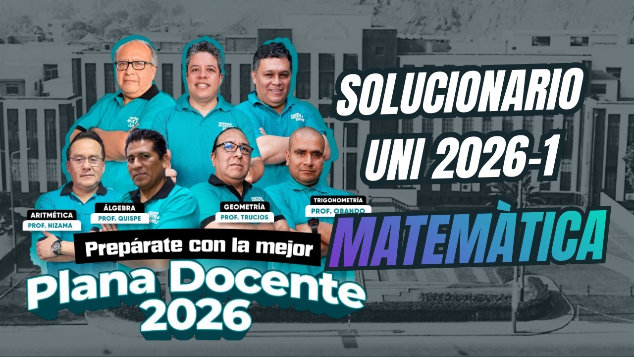 SOLUCIONARIO DE ARITMÉTICA Y GEOMETRÍA UNI 2026-1