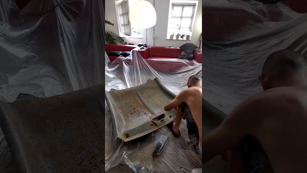 Repair Car Headliner In 3 minutes.  Time-lapse Chrysler crossfire