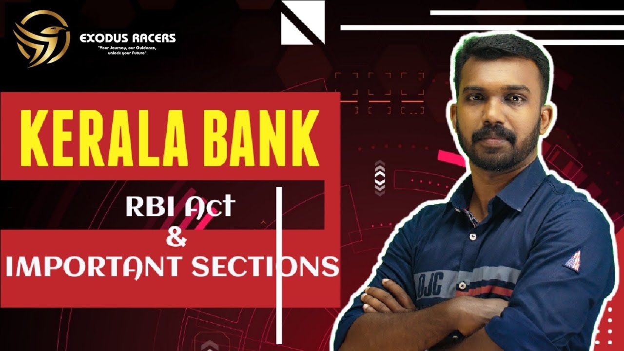 Kerala Bank Clerk Cashier Exam| Kerala Bank| RBI Act important sections |CSEB exams /JAISON WILSON