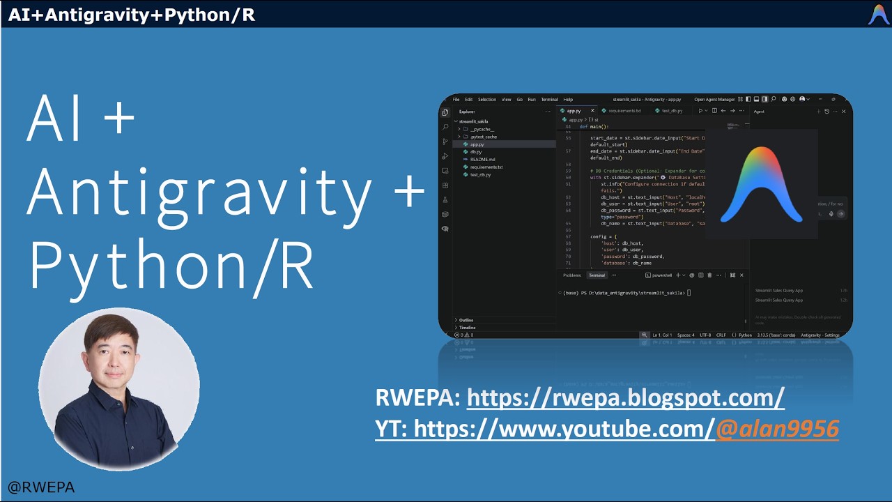 RWEPA | Google Antigravity + Python/R + MySQL - AI Application