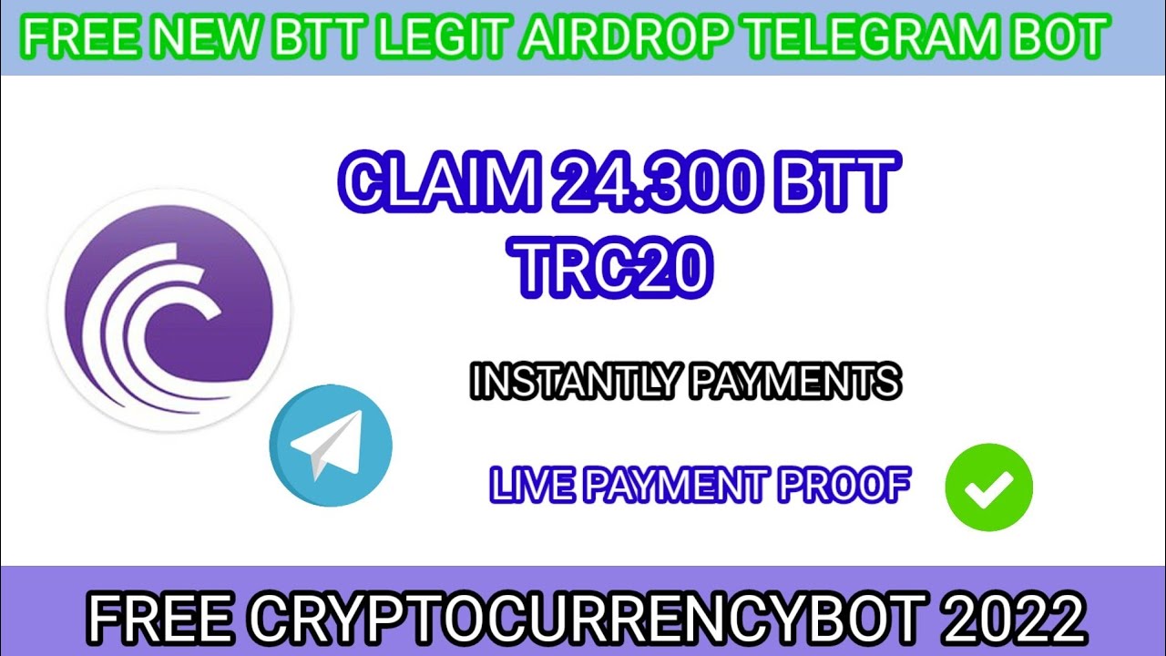 Earn BTT Airdrop News Update BitTorrent Telegram Bot