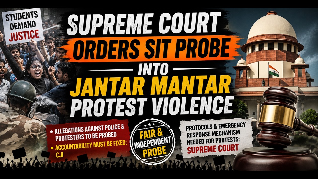 Supreme Court Orders Independent SIT Probe Into Delhi Jantar Mantar Protest Violence | News9