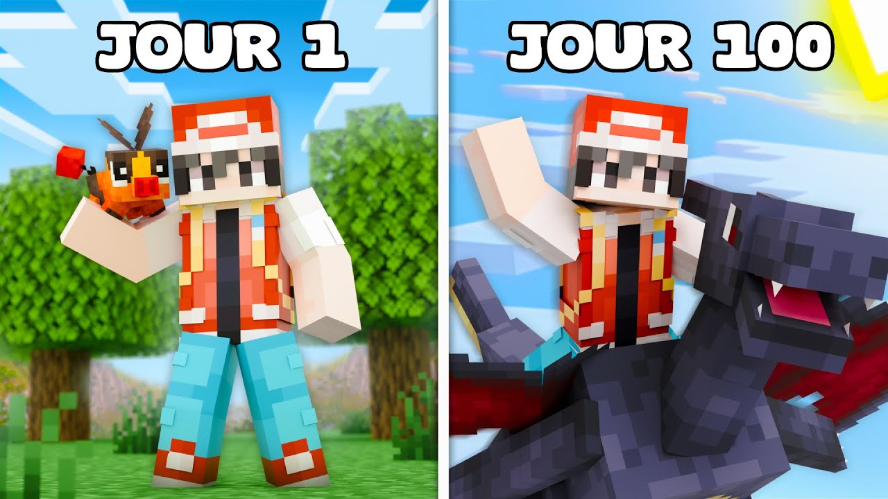 J'ai SURVÉCU 100 JOURS sur COBBLEMON (Minecraft)
