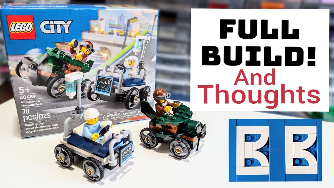 Lego City 60459: Airplane vs Hospital Bed. Full Build and Thoughts