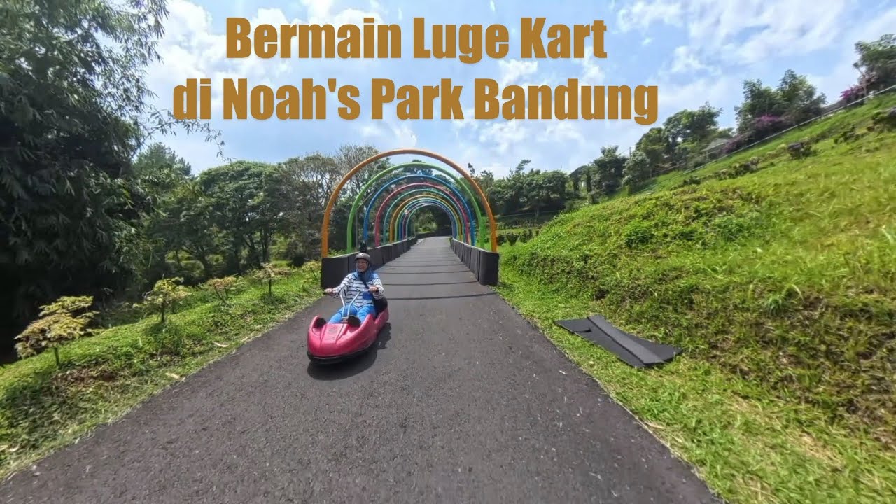 Motoran dan jalan - jalan seru di Bandung ep.2 | Mencoba Wahana Luge Kart di Noah's Park Lembang