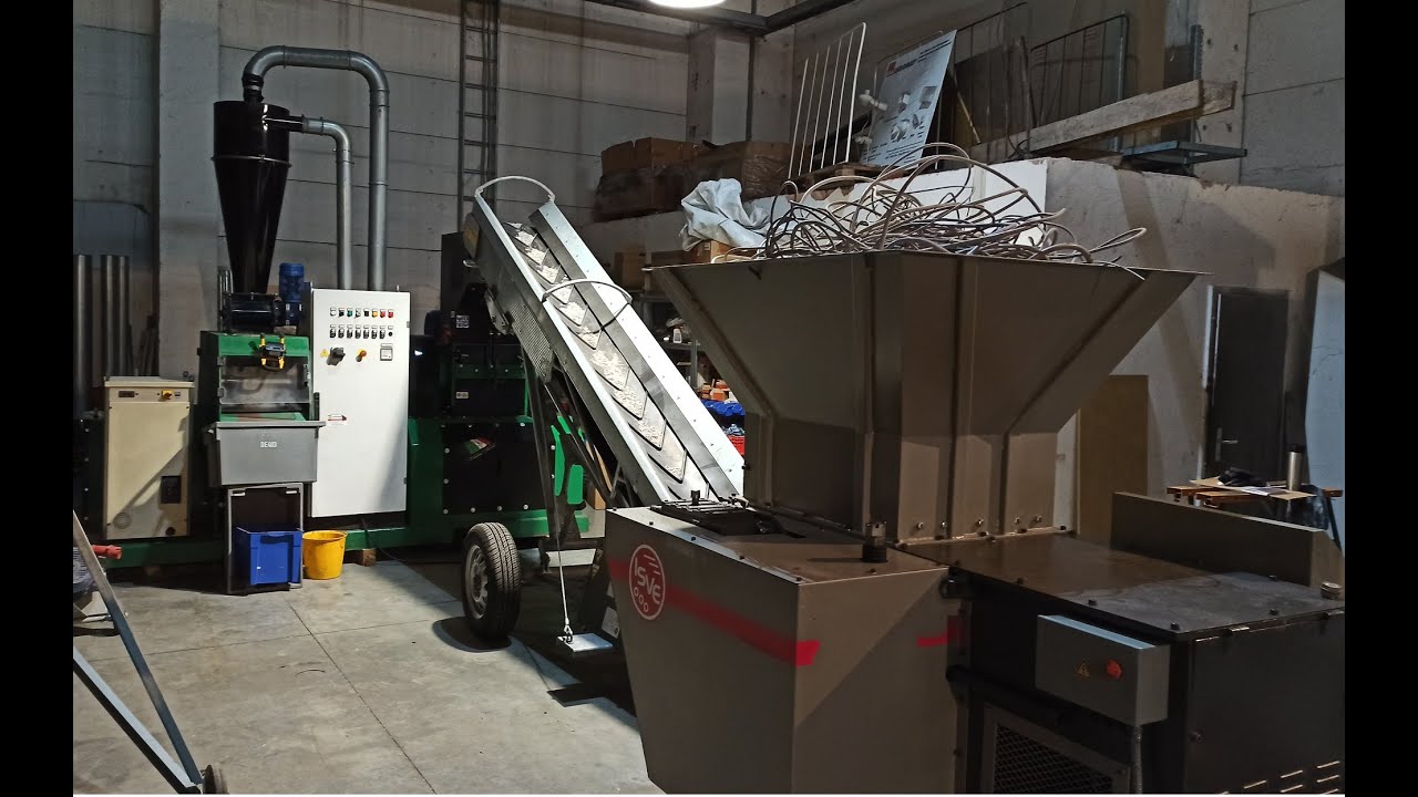 Gebrauchte Kabelrecyclinganlage für max 300 kg/Stunde