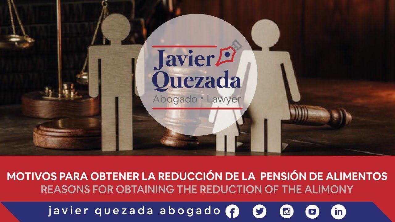 Motivos para obtener la reducción de la pensión de alimentos | Javier Quezada Abogado