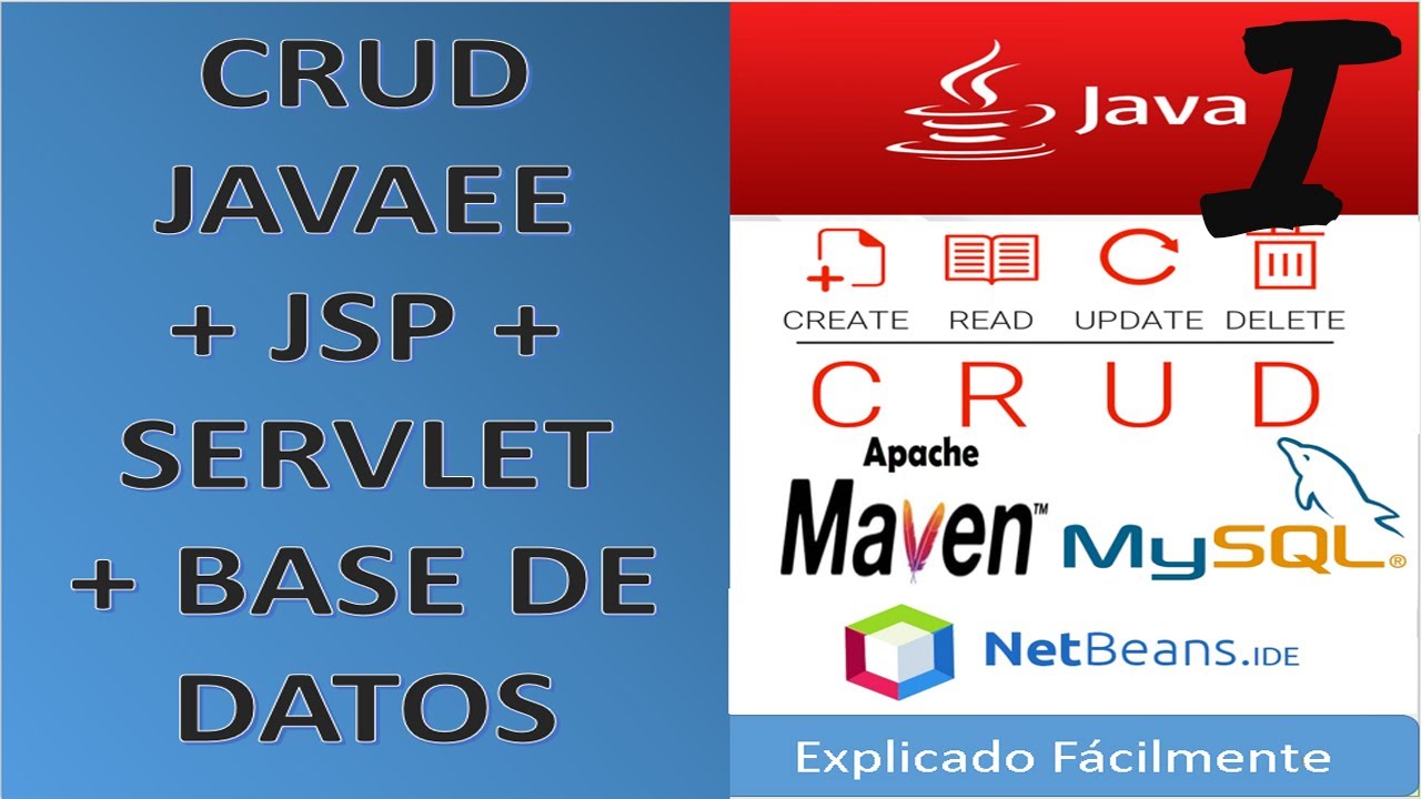 CRUD JAVA EE + JSP + Servlet + MYSQL Parte 1. Explicado Fácilmente