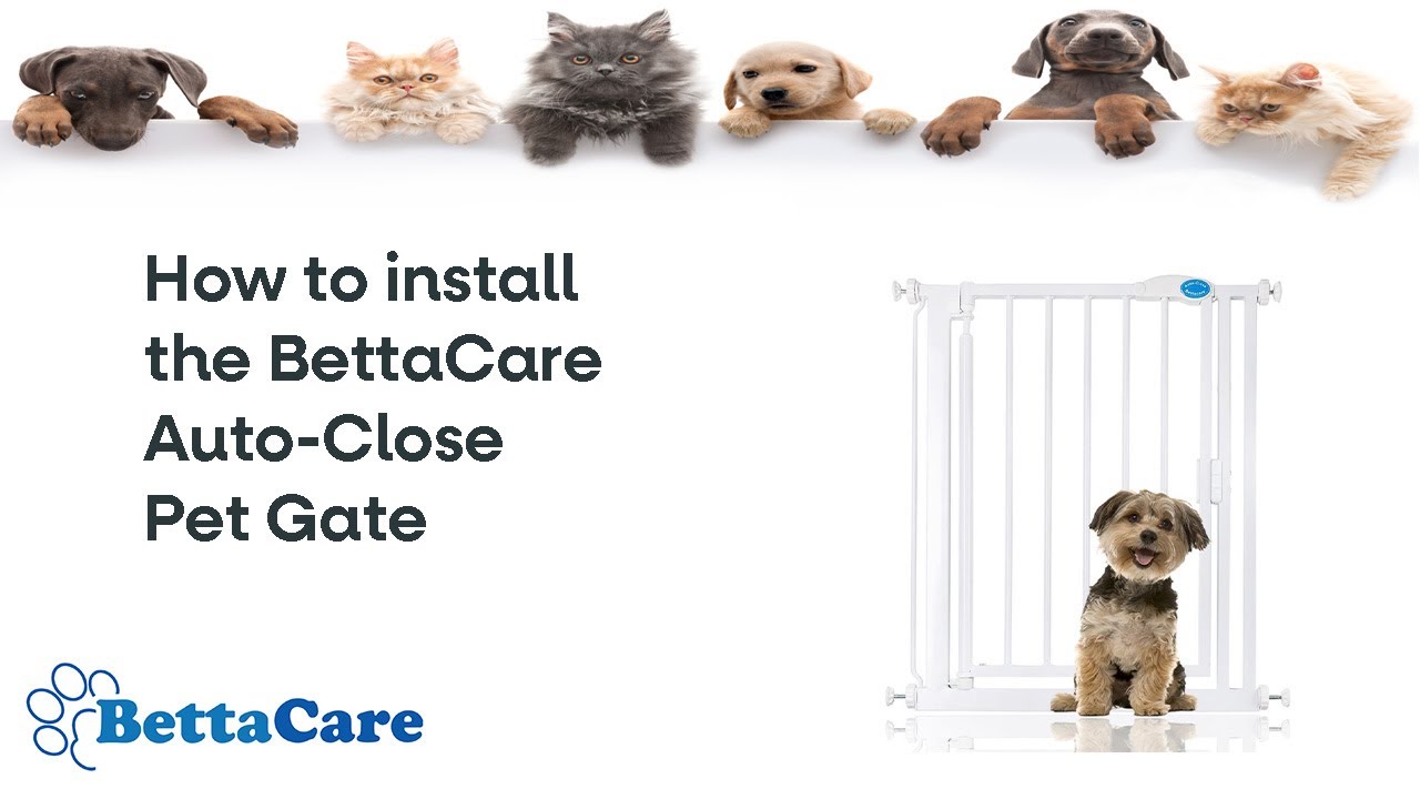 How to install the Bettacare Auto-close Pet gate | Bettacare