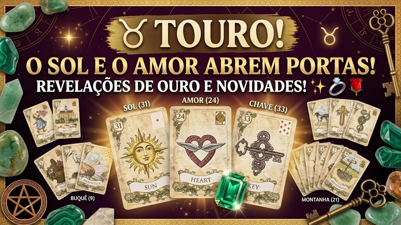 TOURO ♉: O Amor e o Sol Abrem Portas! Revelações de Ouro e Novidades ☀️💍❤️